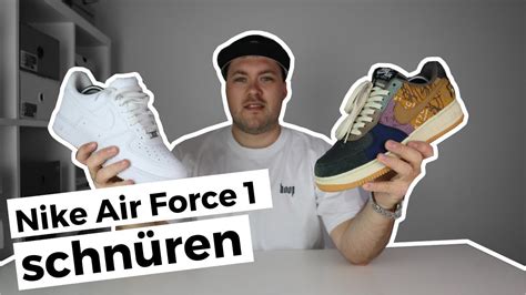 nike air force 1 schnürsenkel binden|nike schuhe schnüren.